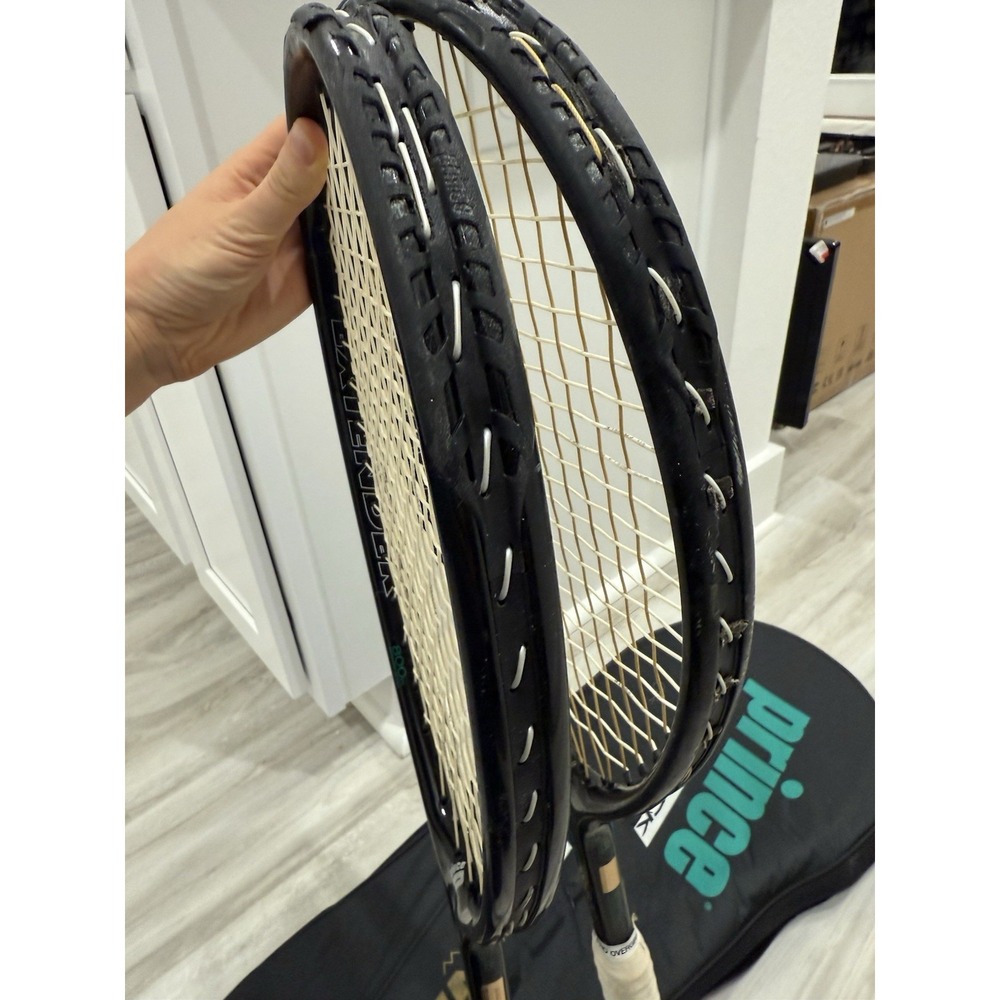 Lot Of 2 Prince Extender Rip Stick 800 Tennis Racquet Racket 104 Sq In W/ Case - Picture 13 of 15
